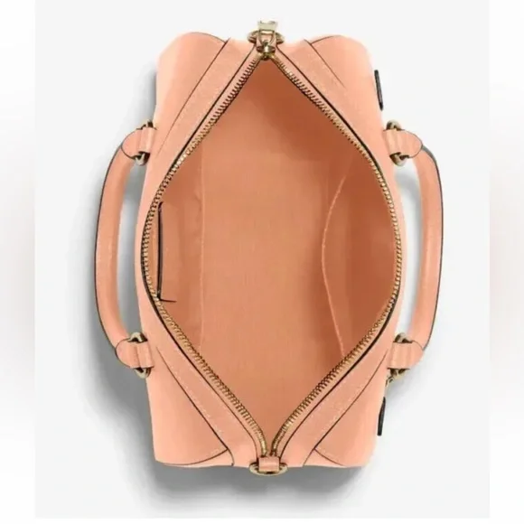 New Coach 79946 Rowan Satchel Crossgrain Leather Faded Blush - Picture 4 of 4